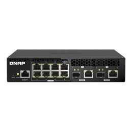 QNAP - Commutateur - Géré - 8 x 2.5GBase-T + 2 x combo 10 Gigabit SFP+ - RJ-45 - de bureau, Mont... (QSW-M2108R-2C)_3