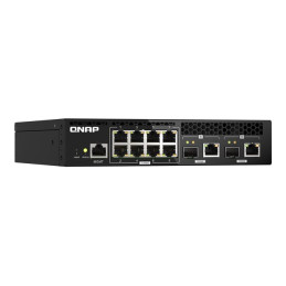 QNAP - Commutateur - Géré - 8 x 2.5GBase-T + 2 x combo 10 Gigabit SFP+ - RJ-45 - de bureau, Mont... (QSW-M2108R-2C)_4
