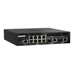QNAP - Commutateur - Géré - 8 x 2.5GBase-T + 2 x combo 10 Gigabit SFP+ - RJ-45 - de bureau, Mont... (QSW-M2108R-2C)_5