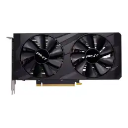 PNY GeForce VERTO RTX 3050 Dual Fan - Carte graphique - GF RTX 3050 - 8 Go GDDR6 - PCIe 4.0 x8 - HDM... (VCG30508DFBPB1)_1