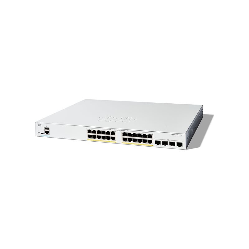 Cisco Catalyst 1200-24FP-4X - Commutateur - C3 - intelligent - 24 x 10 - 100 - 1000 (PoE+) + 4 x... (C1200-24FP-4X)_1