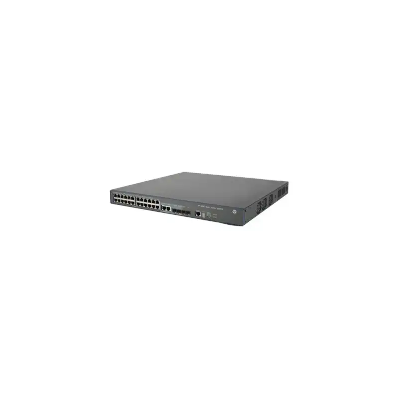 HPE 3600-24-PoE+ v2 EI - Commutateur - C3 - Géré - 24 x 10 - 100 (PoE+) + 4 x Gigabit SFP + 2 x combiné... (JG301C)_1