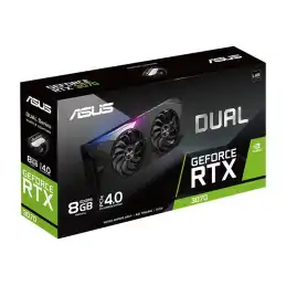 ASUS DUAL-RTX3070-8G-V2 - Carte graphique - GF RTX 3070 - 8 Go GDDR6 - PCIe 4.0 - 2 x HDMI, 3 x Dis... (90YV0FQD-M0NA00)_7