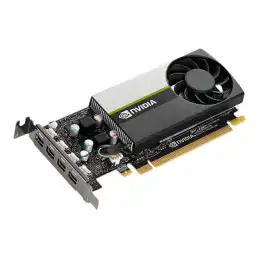 NVIDIA T1000 - Carte graphique - T1000 - 4 Go GDDR6 - PCIe 3.0 x16 profil bas - 4 x Mini DisplayPort (VCNT1000-PB)_4