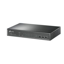 TP-Link - Commutateur - non géré - 8 x 10 - 100 (PoE+) + 1 x 10 - 100 - de bureau - PoE+ (65 W) (TL-SF1009P)_1