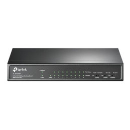 TP-Link - Commutateur - non géré - 8 x 10 - 100 (PoE+) + 1 x 10 - 100 - de bureau - PoE+ (65 W) (TL-SF1009P)_2