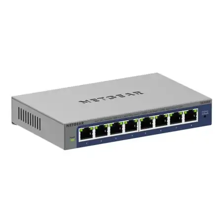 NETGEAR Plus GS108Ev4 - Commutateur - non géré - de bureau, fixation murale, Montable sur rack (GS108E-400EUS)_1