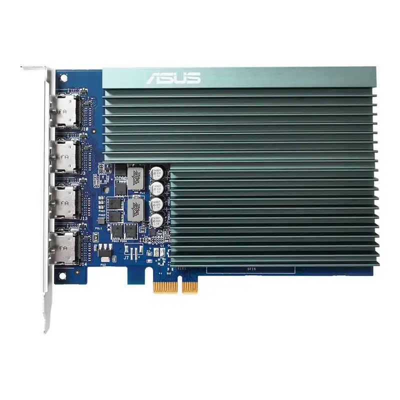 ASUS GT730-4H-SL-2GD5 - Carte graphique - GF GT 730 - 2 Go GDDR5 - PCIe 2.0 - 4 x HDMI - san ventil... (90YV0H20-M0NA00)_1