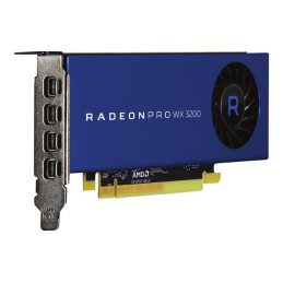 Carte graphique - Radeon Pro WX 3200 - 4 Go GDDR5 - PCIe 3.0 x16 profil bas - 4 x Mini DisplayPort (100-506115)_3