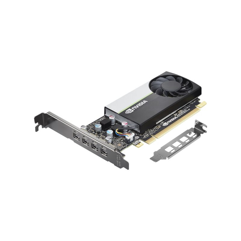 Carte graphique - T1000 - 8 Go GDDR6 - PCIe 3.0 x16 - 4 x Mini DisplayPort - boîtier marron - pour ... (4X61J52233)_1