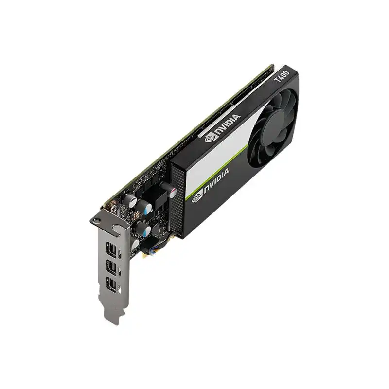 NVIDIA T400 4GB - Carte graphique - T400 - 4 Go GDDR6 - PCIe 3.0 x16 profil bas - 3 x Mini DisplayPo... (VCNT400-4GB-SB)_1