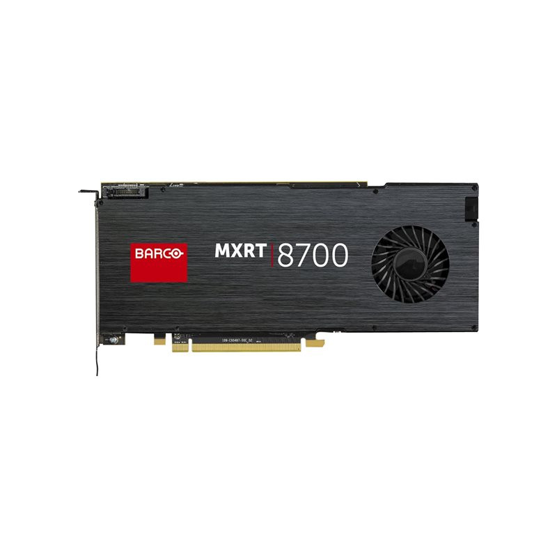 Barco MXRT-8700 - Carte graphique - 16 Go GDDR5 - PCIe 3.0 x16 - 6 x Mini DisplayPort (K9306048)_1