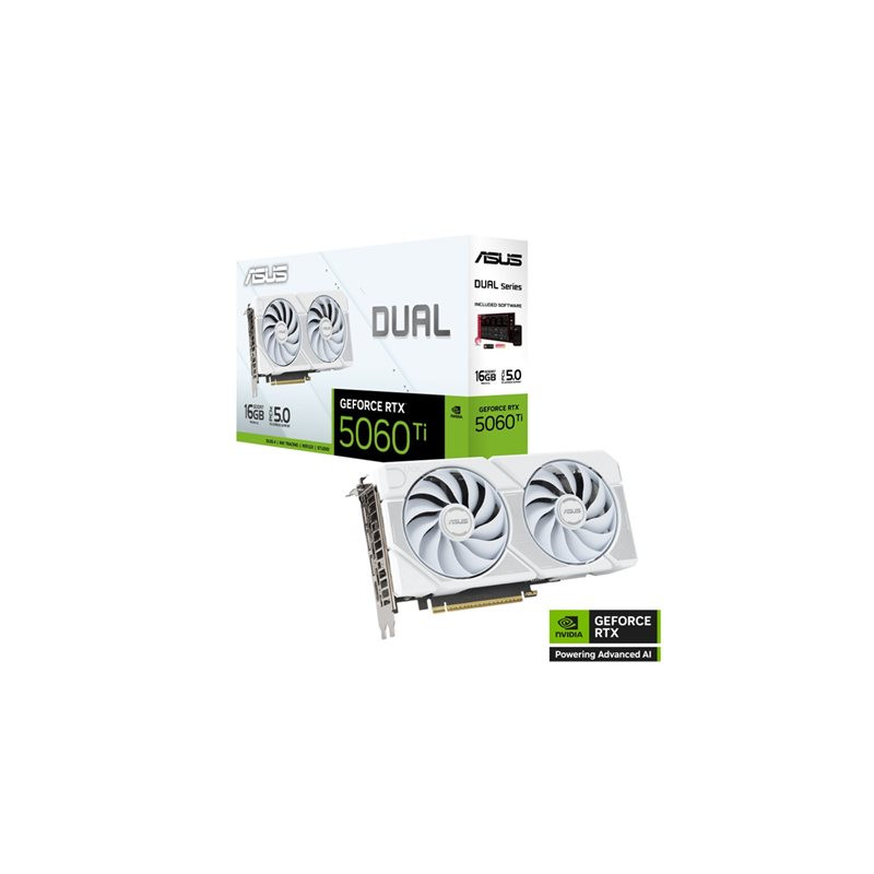 White Edition - carte graphique - GeForce RTX 5060 Ti - 16 Go GDDR7 - PCI Express 5.0 - 3 x Di... (90YV0MH7-M0NA00)_1