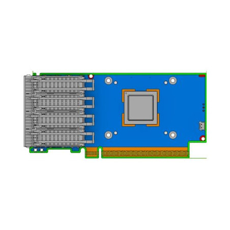Adaptateur réseau - PCIe 4.0 x16 - 25Gb Ethernet - 50Gb Ethernet SFP56 x 4 (900-9X7AO-0003-ST0)_1
